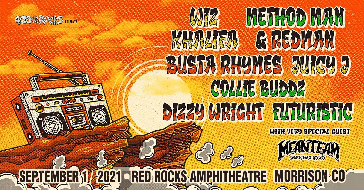 Wiz Khalifa x Method Man & Redman, Busta Rhymes, Juicy J,  Collie Buddz, Dizzy Wright, Futuristic, with very special guest MeanTeam (SPNCRTRN x WUSHU)