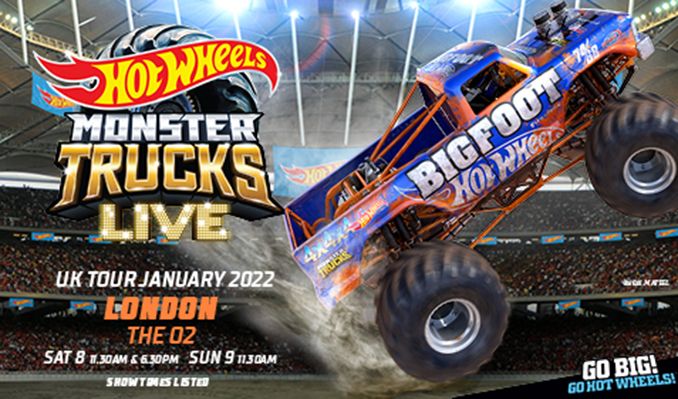 hot wheels monster trucks live tickets in london at the o2 on sun jan 9 2022 11 30am hot wheels monster trucks live tickets in london at the o2 on sun jan 9 2022 11 30am