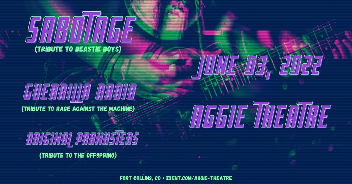 Sabotage (Beastie Boys Tribute) + Guerrilla Radio (RATM Tribute) w/ Original Pranksters