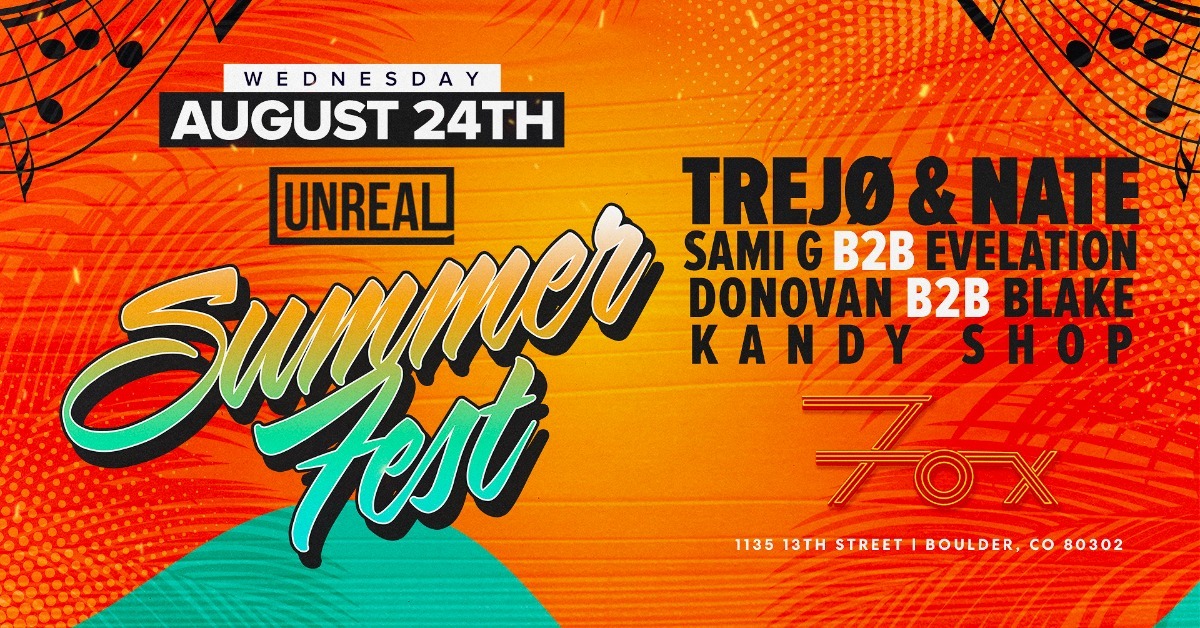 Summer Fest feat. Trejo & Nate, Sami G B2B Evelation, Donovan B2B Blake, Kandy Shop
