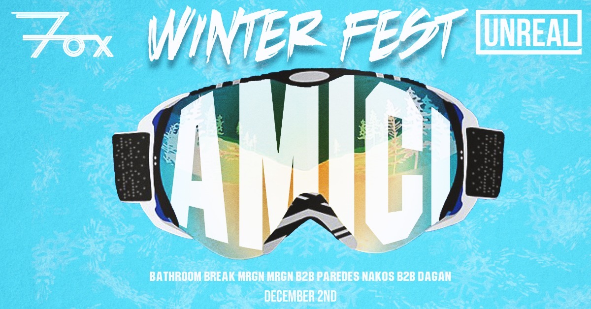 Winter Fest feat. AMICI, Bathroom Break, MRGN B2B Paredes, Nakos B2B Dagan