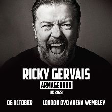 Ricky Gervais tickets in London at OVO Arena Wembley on Fri, Oct 6