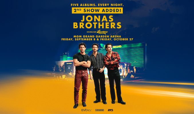 Jonas Brothers: FIVE ALBUMS. ONE NIGHT. tickets in Las Vegas at MGM ...