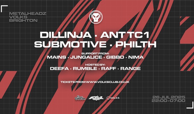METALHEADZ - Dillinja, Ant Tc1, Submotive, Philth tickets at Volks Club in Brighton