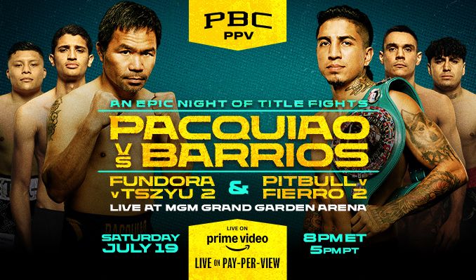 Pacquiao vs Barrios tickets at MGM Grand Garden Arena in Las Vegas