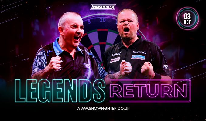 Legends Return: Phil Taylor & Raymond Van Barneveld tickets at University of Wolverhampton at The Wulfrun Hall in Wolverhampton