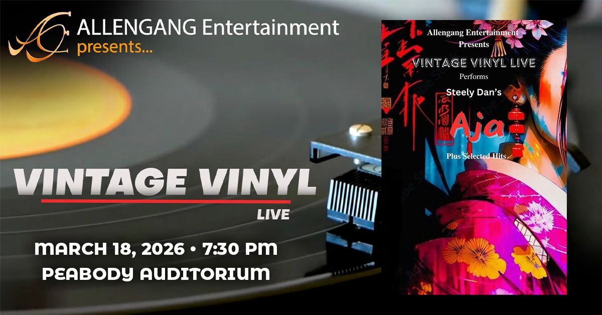 Vintage Vinyl Live performs Steely Dan's Aja