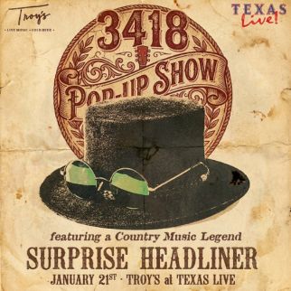 The 3418 Pop-Up Show - Arlington - Troys - Wed, Jan 21, 2026, 08
