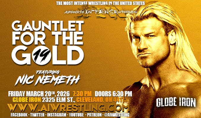 Absolute Intense Wrestling - Cleveland - Globe Iron - Fri, Mar 20