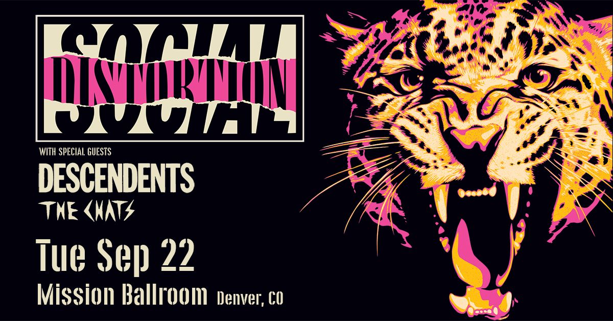 Social Distortion - Denver - Mission Ballroom - 2026年9月22日(火