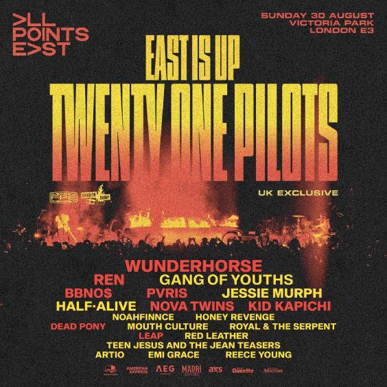 Twenty One Pilots - London - Victoria Park - 2026年8月30日(日) 13
