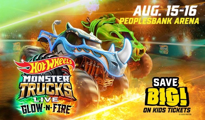 Hot Wheels Monster Trucks Live Glow-N-Fire - Sun. August 16th 01:30PM