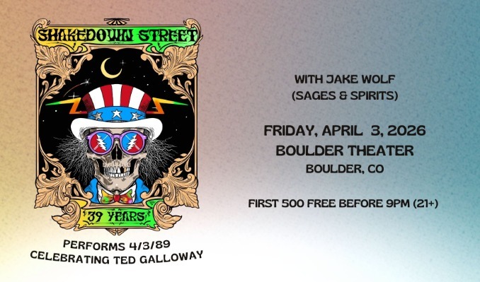 More Info for Shakedown Street performs 4/3/89 with Jake Wolf (Sages & Spirits)