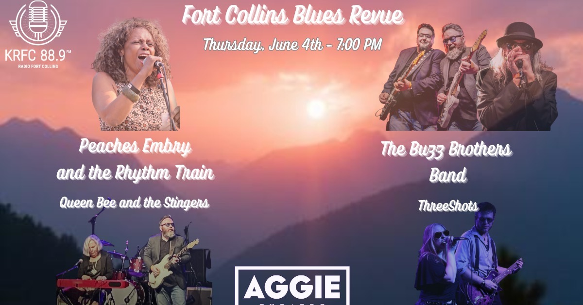 Fort Collins Blues Revue ft. Peaches Embry & The Rhythm Train, The Buzz Brothers Band, and More