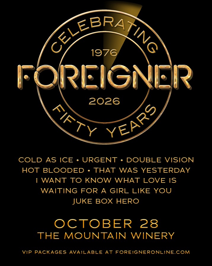 GOLD BACKSTAGE TOUR VIP PACKAGE - Foreigner at The Mountain Winery