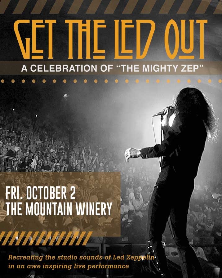 Get The Led Out - Saratoga - The Mountain Winery - Fri, Oct 2