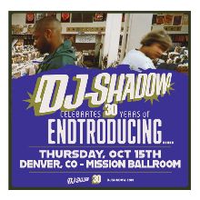 DJ Shadow - Denver - Mission Ballroom - Thu, Oct 15, 2026, 08:00