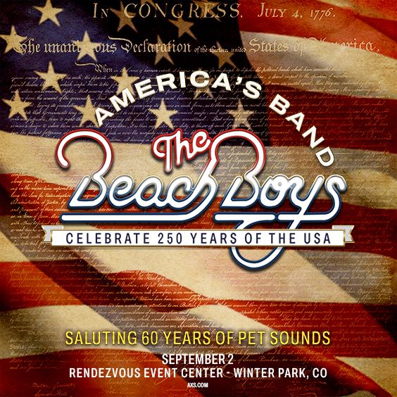 The Beach Boys - Winter Park - Rendezvous Event Center - 2026年9月
