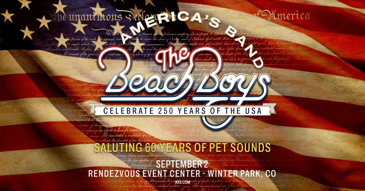 The Beach Boys - Winter Park - Rendezvous Event Center - 2026年9月
