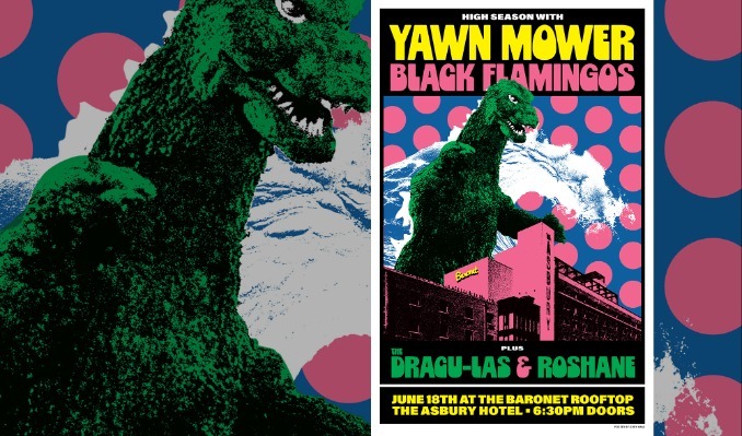 Yawn Mower x Black Flamingos