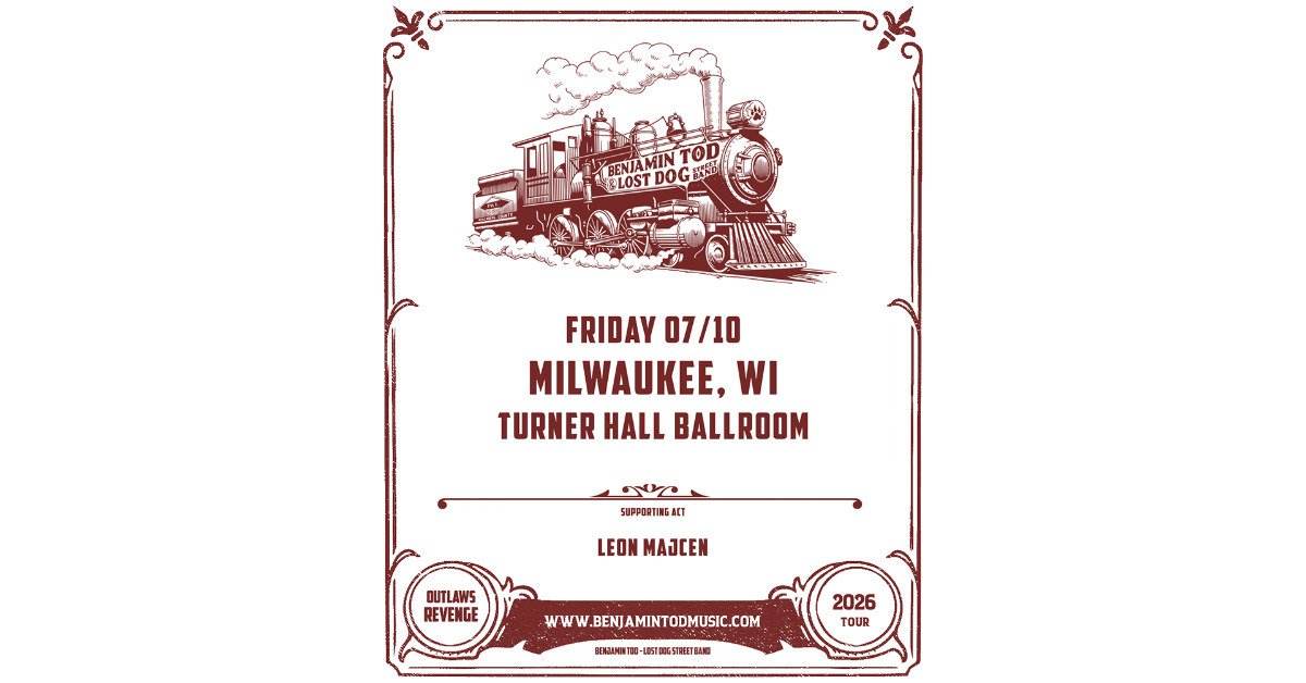 Benjamin Tod & Lost Dog Street Band - Milwaukee - Turner Hall