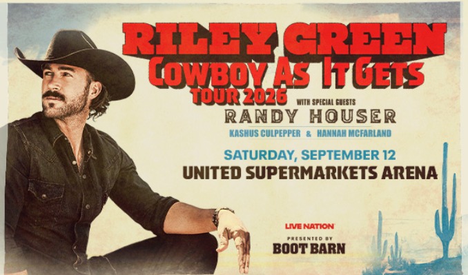 Riley Green: Cowboy As It Gets Tour 2026