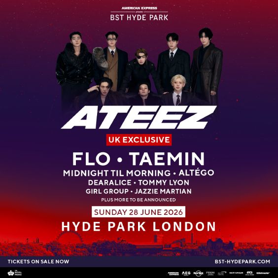 ATEEZ - London - Hyde Park - 2026年6月28日(日) 14:00 - AXS JP