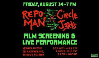 CIRCLE JERKS 直筆サイン入り アナログレコード LP 来日 即完売 Circle Jerks x Repo Man - Glenside - Keswick Theatre - 2026年8月14