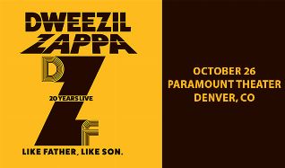 Dweezil Zappa - Denver - Paramount Theatre Denver - 2026年10月26日