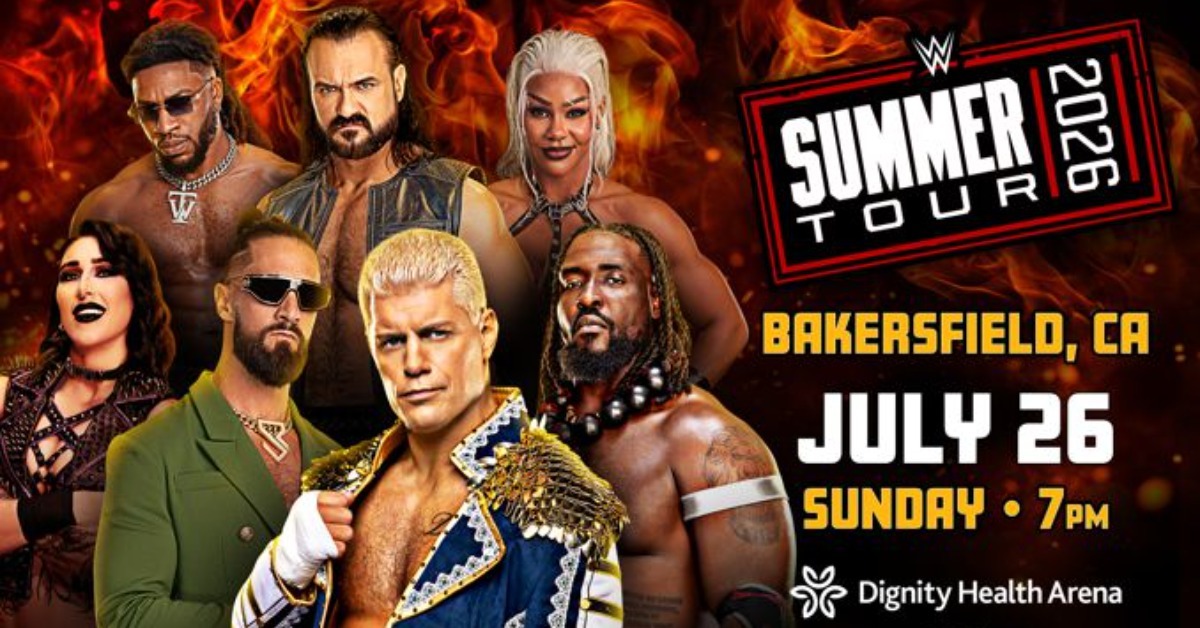 WWE SUMMER TOUR で Dignity Health Arena, Bakersfield, CA, United