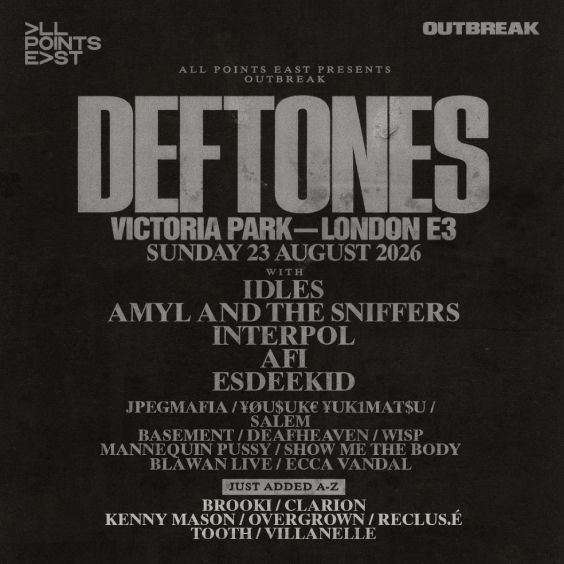 Deftones - London - Victoria Park - 2026年8月23日(日) 13:30 - AXS JP