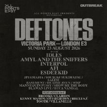 Deftones - London - Victoria Park - 2026年8月23日(日) 13:30 - AXS JP