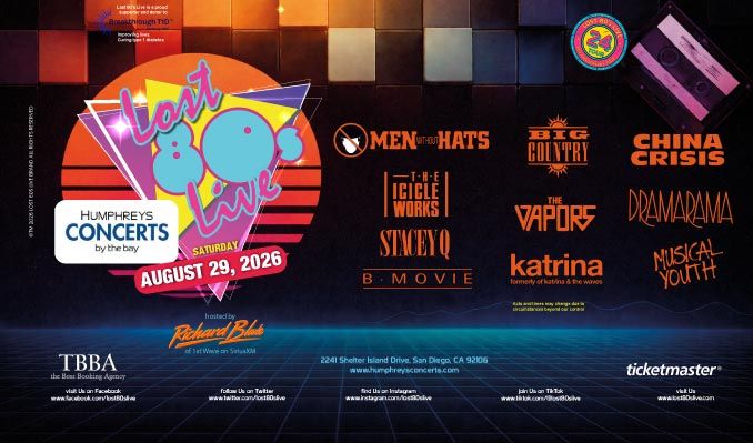Lost 80s Live - San Diego - Humphrey's Concerts by the Bay - Sat