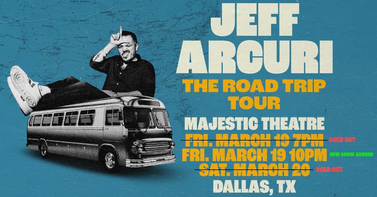 AXS Premium - Jeff Arcuri: The Road Trip Tour at Majestic Theatre
