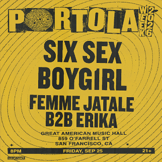 Six Sex - San Francisco - Great American Music Hall - 2026年9月25