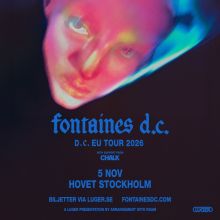 Fontaines D.C. - Stockholm - Hovet - Thu, Nov 5, 2026, 07:30 PM