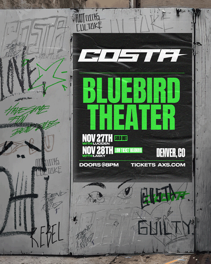 Costa - Denver - Bluebird Theater - Fri, Nov 27, 2026, 09:00 PM