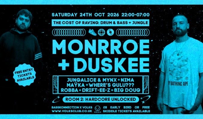 The Cost of Raving presents: Monrroe + Duskee